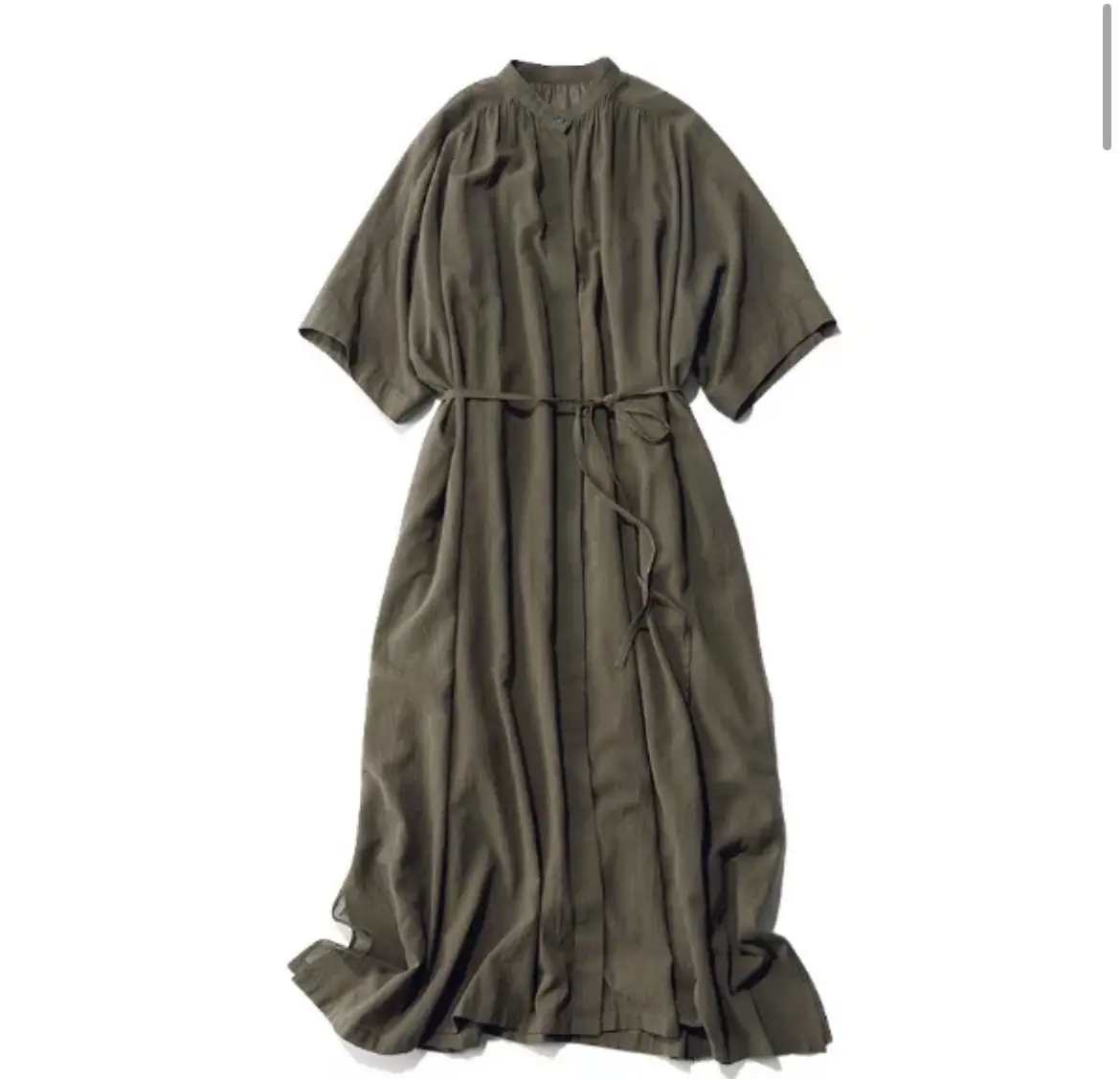 晩夏から秋へ。カーキワンピで大人のシンプの画像_1