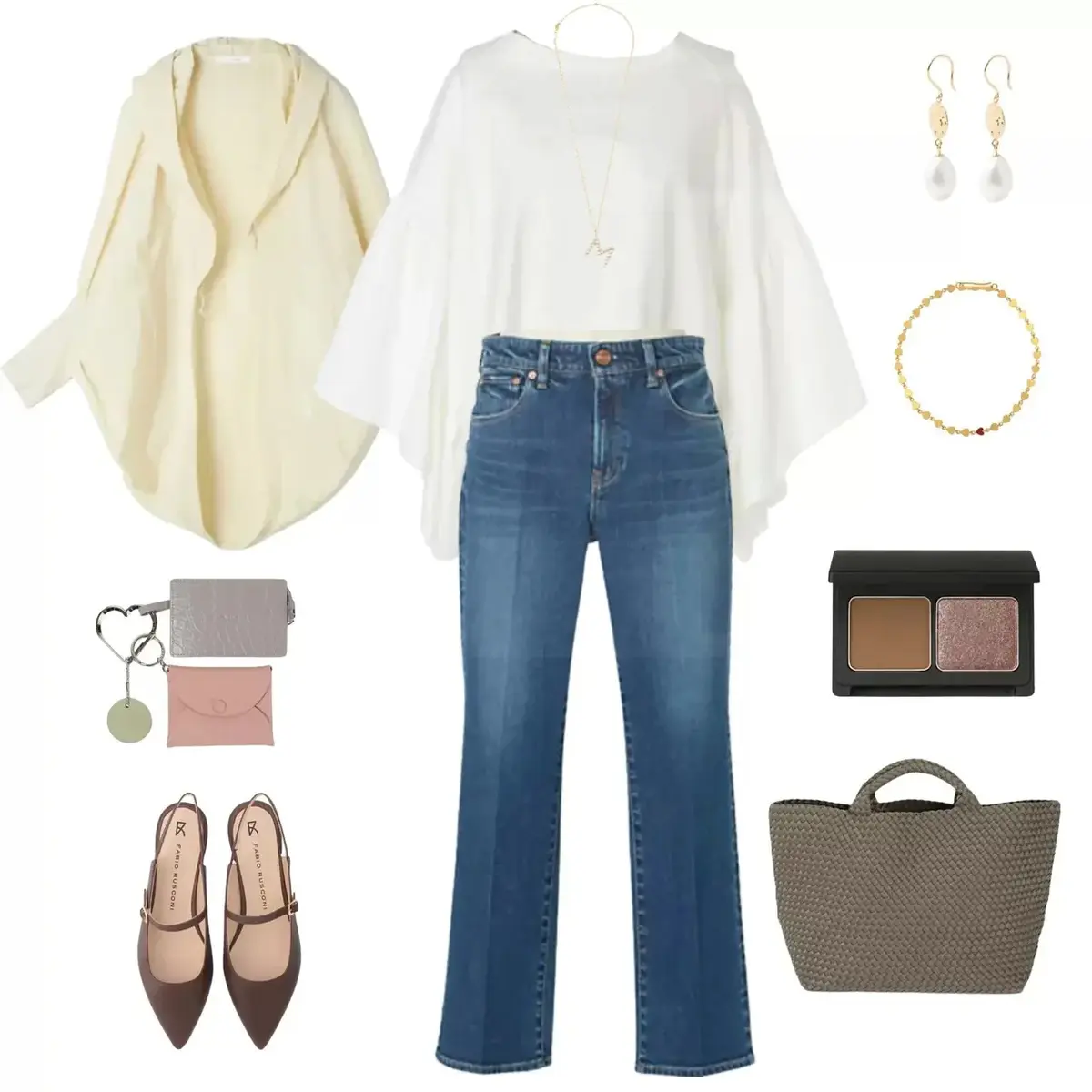 【50代 週末コーデ】袖コンシャスなトップスでデニムスタイルをエレガントに昇華＃Jマダムのおしゃれ