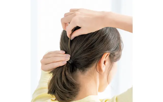 こなれ見えするひとつ結びヘアアレンジのポイント