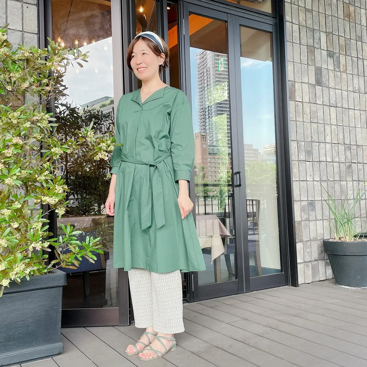 シャツワンピースをチャーミングにの画像_1