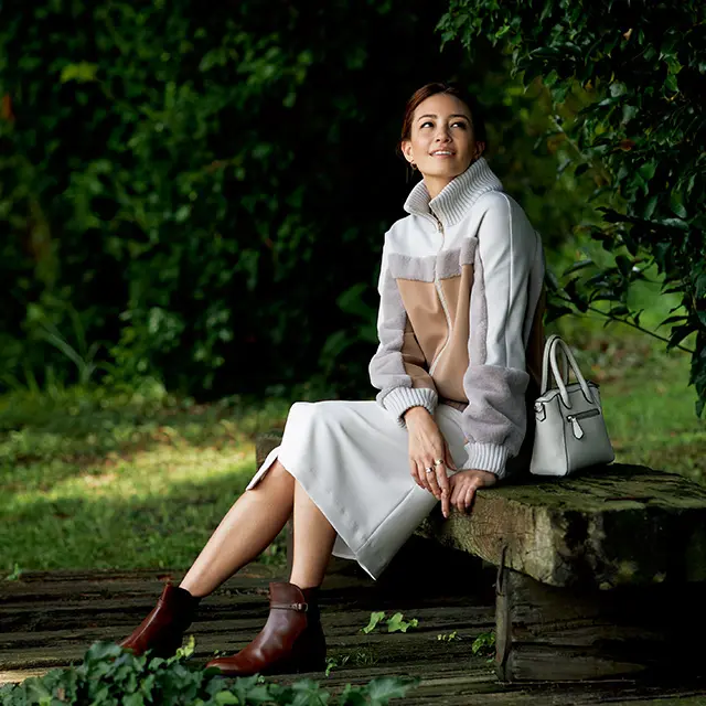 上質配色のブルゾン