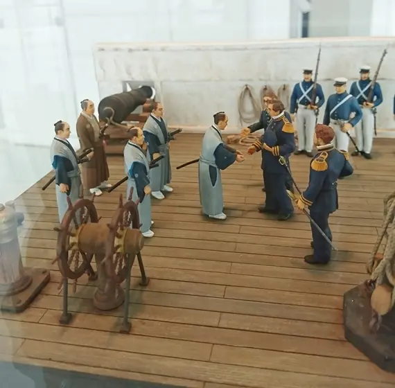 展望台で展示しているミニチュア