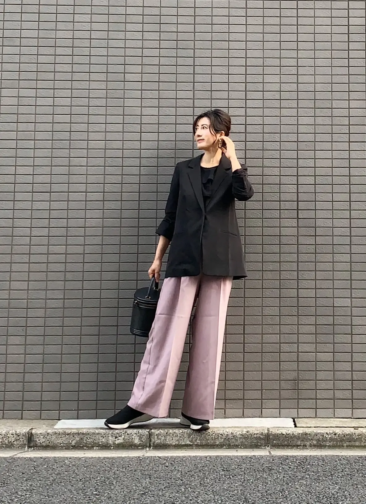  GU桜色パンツでご近所ランチの画像_1