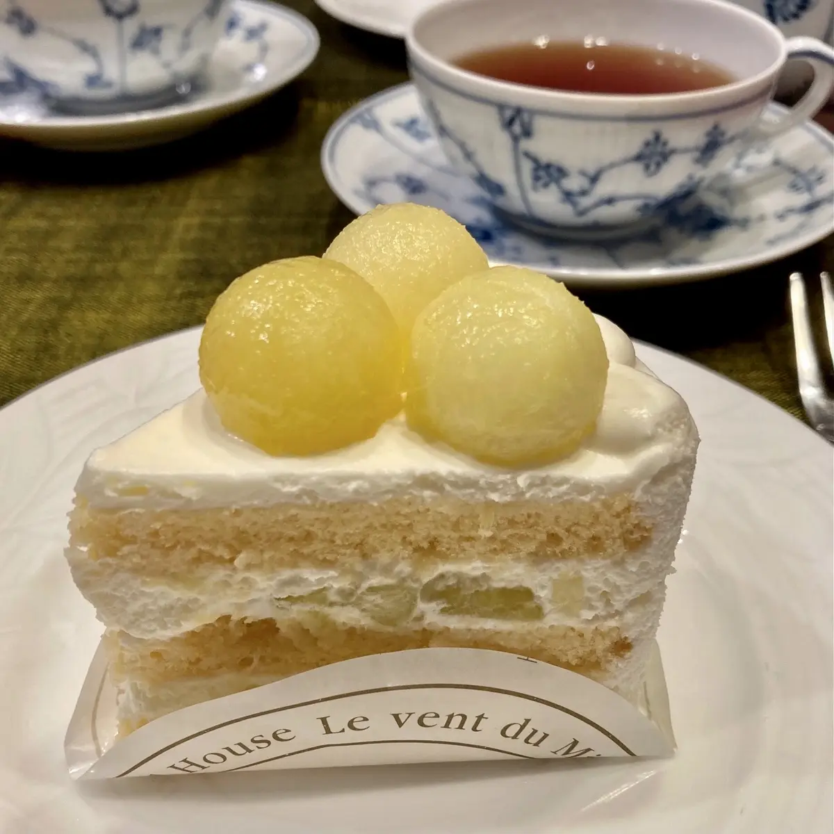 マスクメロンがたっぷりのメロンショートケーキ