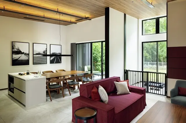 ケージのあるヴィラ