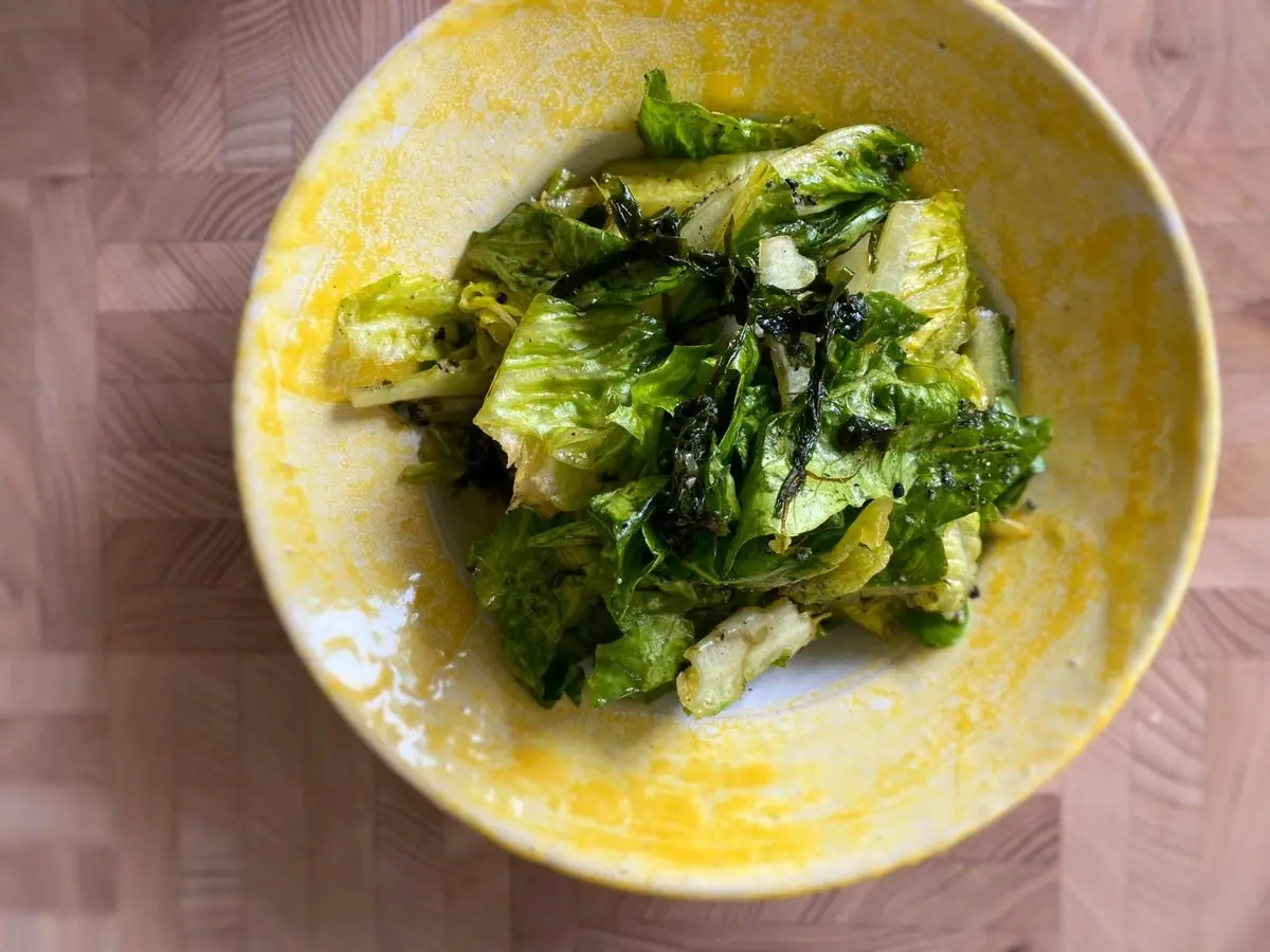 OurAge×Webエクラ　レタスとあおさのサラダレシピ　完成