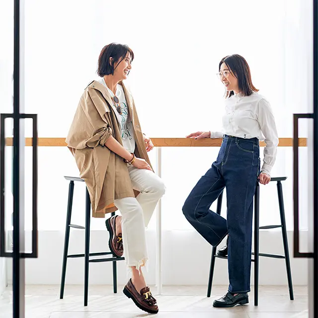 アラフィーに似合うデニムとは？小川ゆう子さん×坪田あさみさんのデニム対談