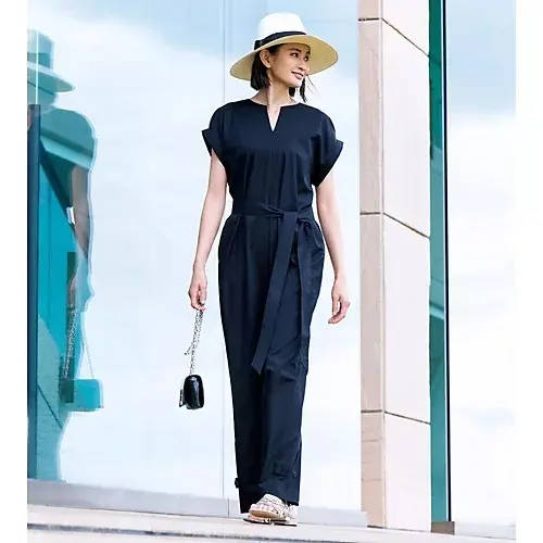 E by eclat 【選べる着丈】キーネック4WAYオールインワン ￥23,100