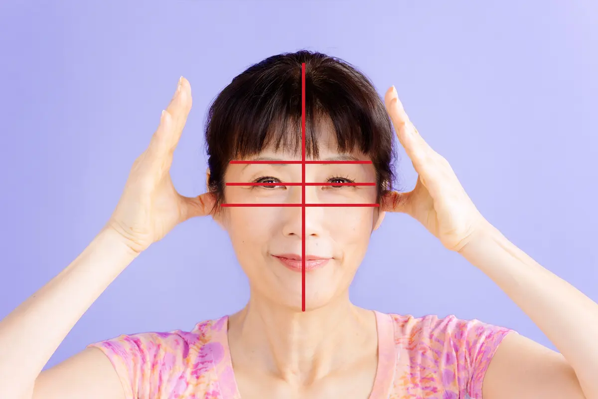 OurAge×Webエクラ　リンパケア　蝶形骨　顔歪みチェック