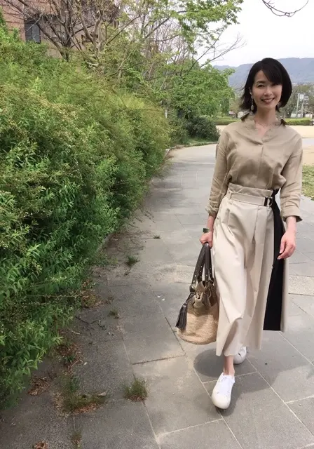 ユニクロのフレンチリネンシャツ「スキッパの画像_2