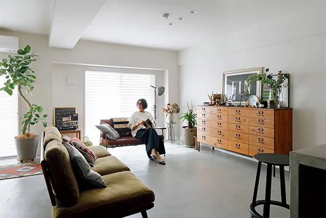 インテリアはひとつのテイストでまとめず、ミックスさせるのが好き