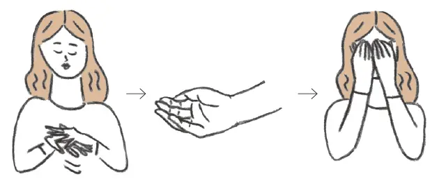 目のまわりを温めて血流UP