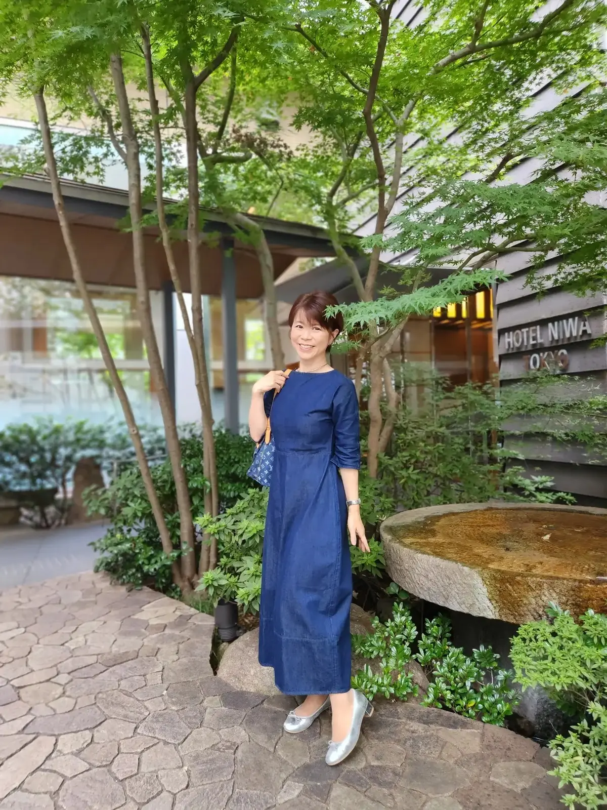 秋のデニムでご近所ランチ