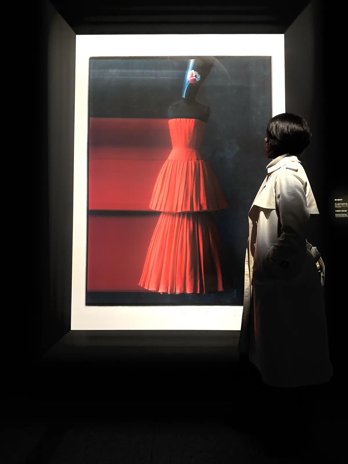 ディオール展「高木由利子氏の写真の前で」