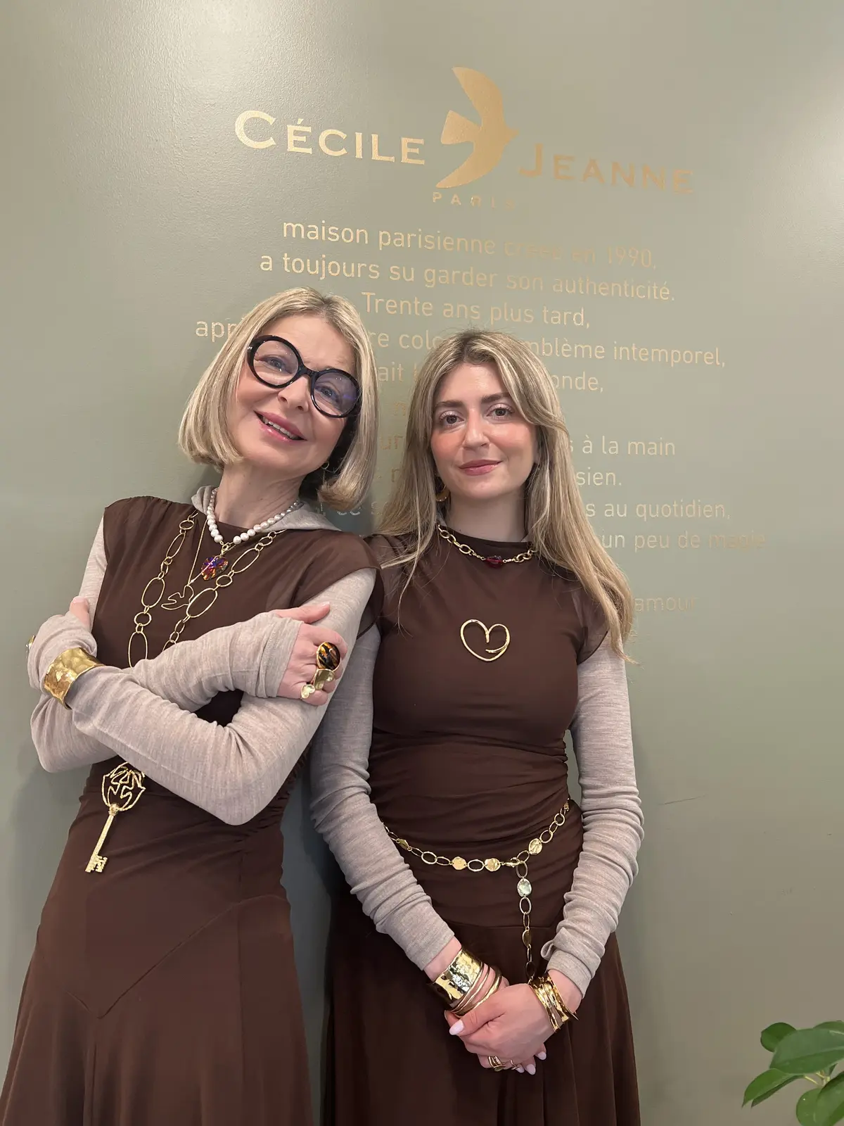 ジャンヌさんとセシルさん。セシル・エ・ジャンヌ青山店にてインタビューを行った