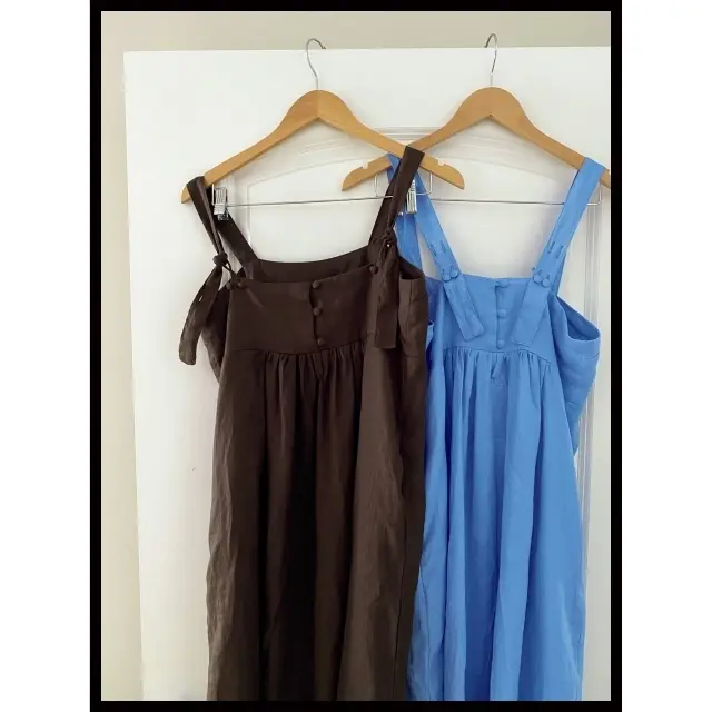 このドレスの気に入っているところは、ストラップです。