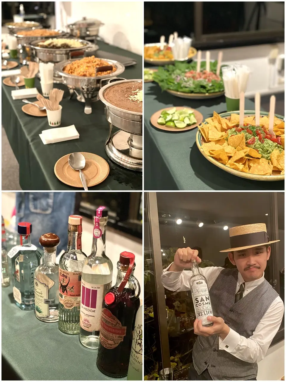 メキシコ大使館忘年会 食事＆ドリンク