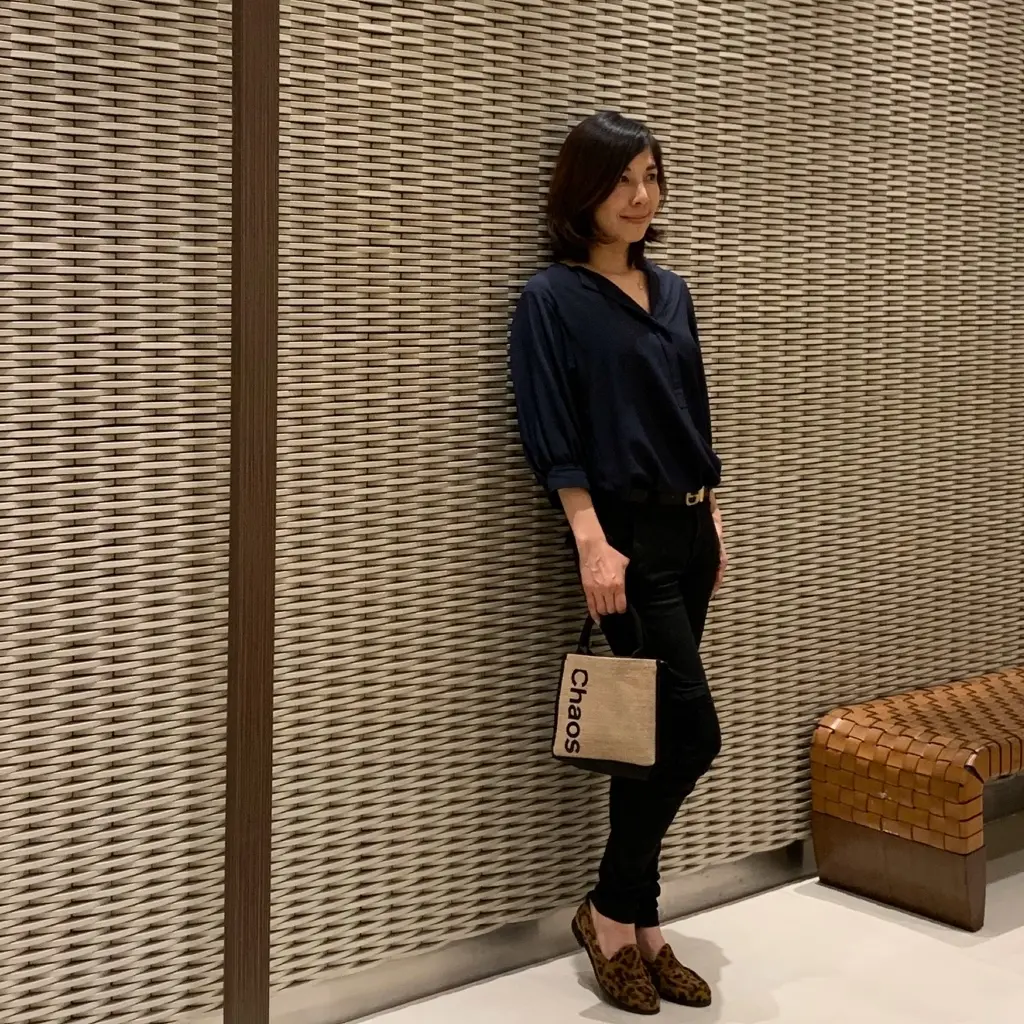 ブラック✖️ネイビーコーデの画像_1