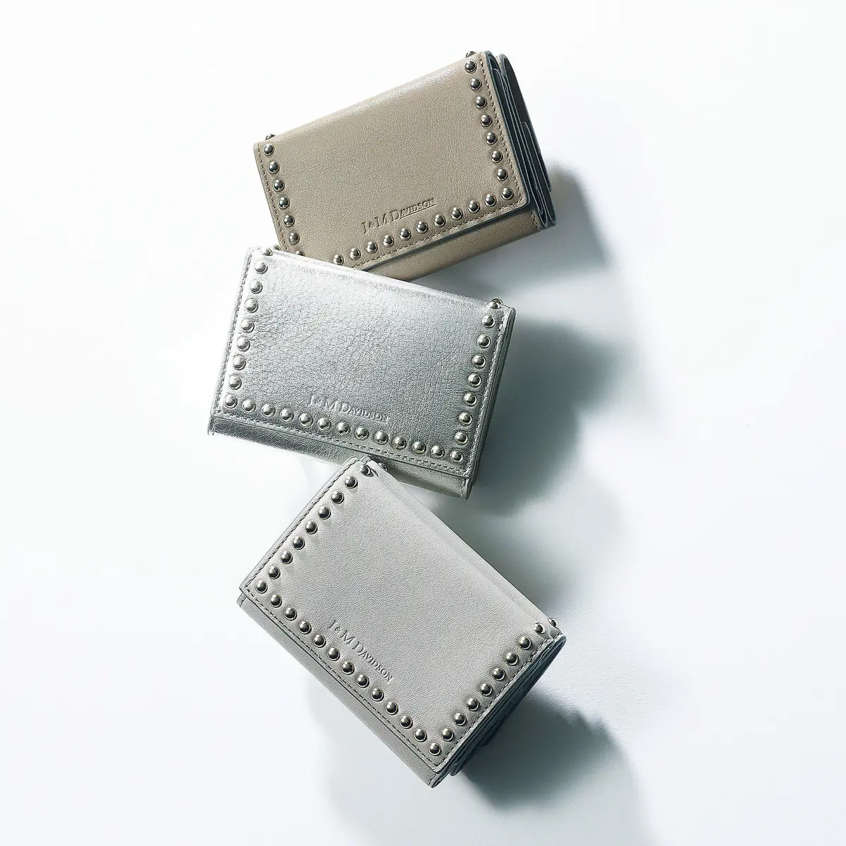 J&M DAVIDSON フォールド ウォレット ウィズ スタッズ