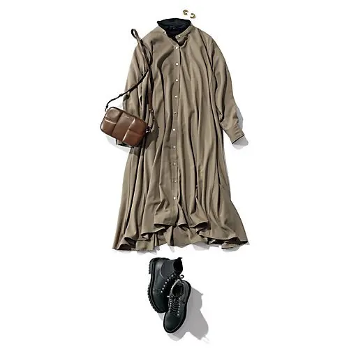 mizuiro ind フレアシャツワンピース ￥20,900