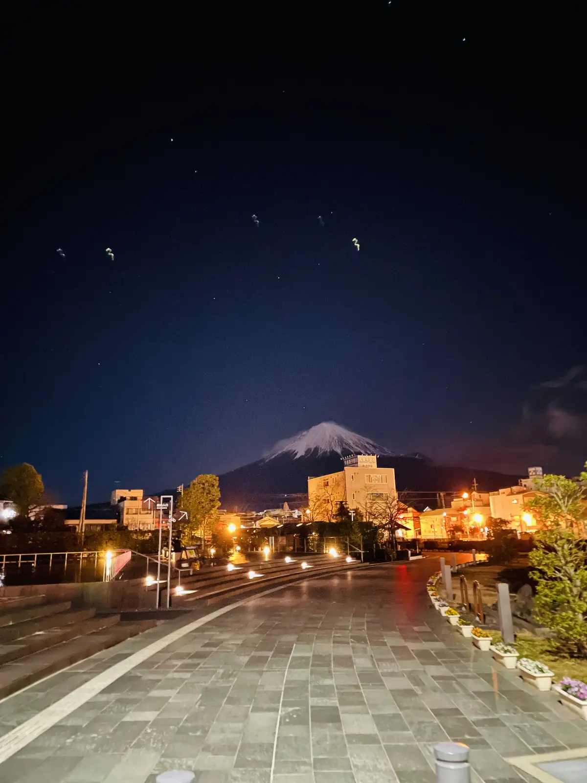 ジッと目をこらして見えてきた、幽玄な富士。