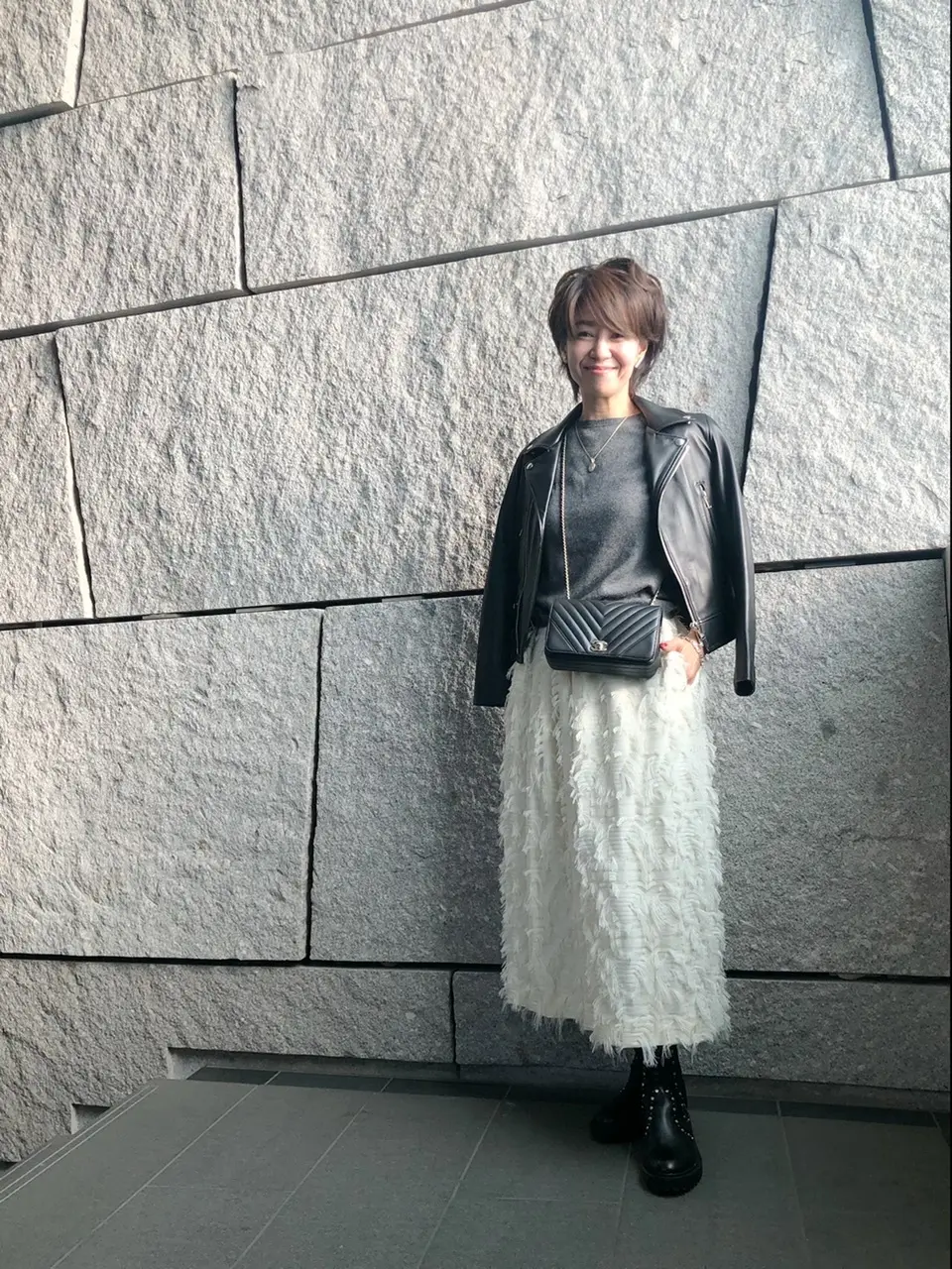 ボトムスを変えたライダース3コーデ の画像_2