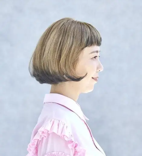 OurAge×Webエクラ 横から見たボブヘア ヘアスタイル