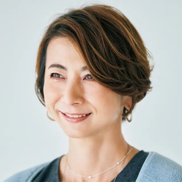 “トップのメリハリを後押しする太めの束感ハイライトがポイント”近藤和子さん