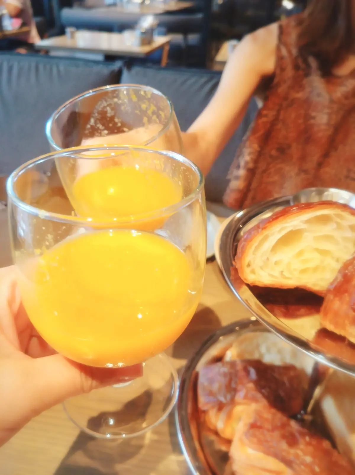 ののあおやま『ラシーヌ青山』モーニングのフレッシュオレンジジュース