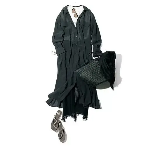 坪田あさみ×Chaos シアーシャツワンピース