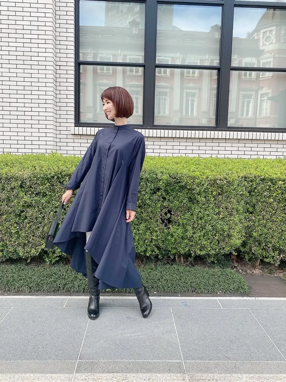 ロングブーツ&シャツで丸の内ランチの画像_8