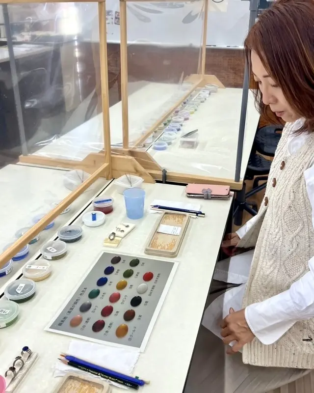 七宝焼のアクセ作りの画像_4