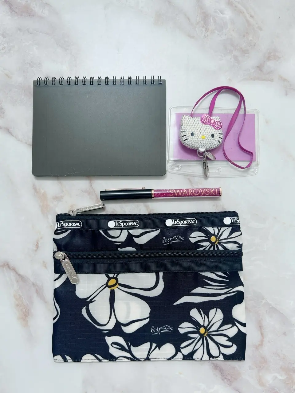 【エクラ4月号付録】レスポートサック × エクラ「大人の花柄ポーチ」