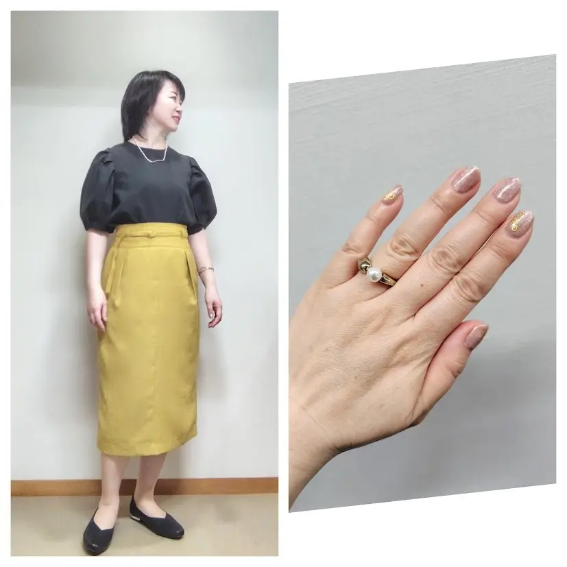 9月前半。アラフィフ秘書お仕事毎日服の画像_1