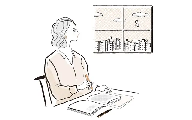 デスクワーク中は15分に1回は遠くを見る