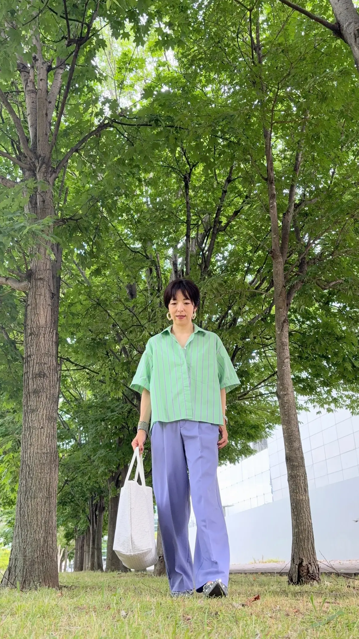 50代のZARA×GU夏コーデの画像_3