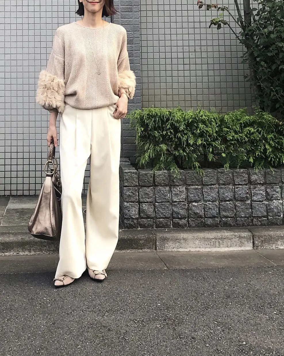 ロングダッフルで冬の白コーデ♡♡の画像_6