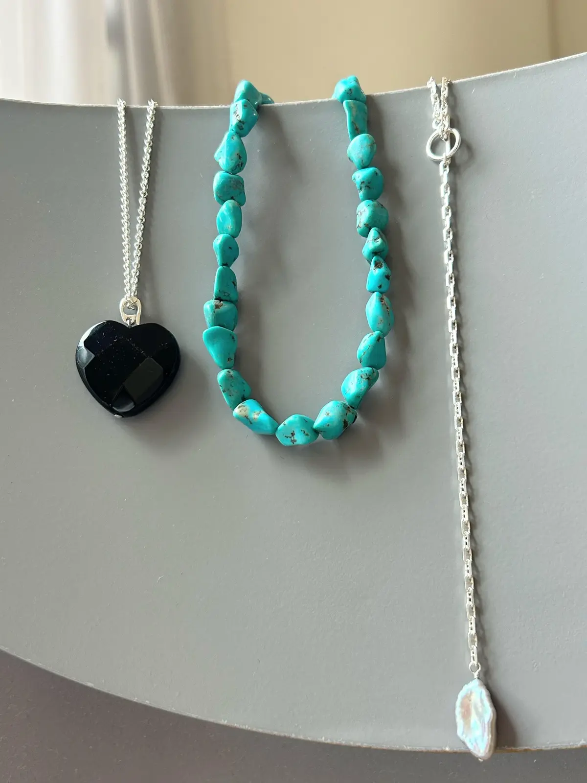 オニキス　パール　シルバー　ターコイズ