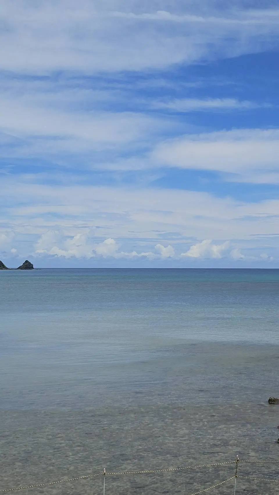 最終日の晴れの海