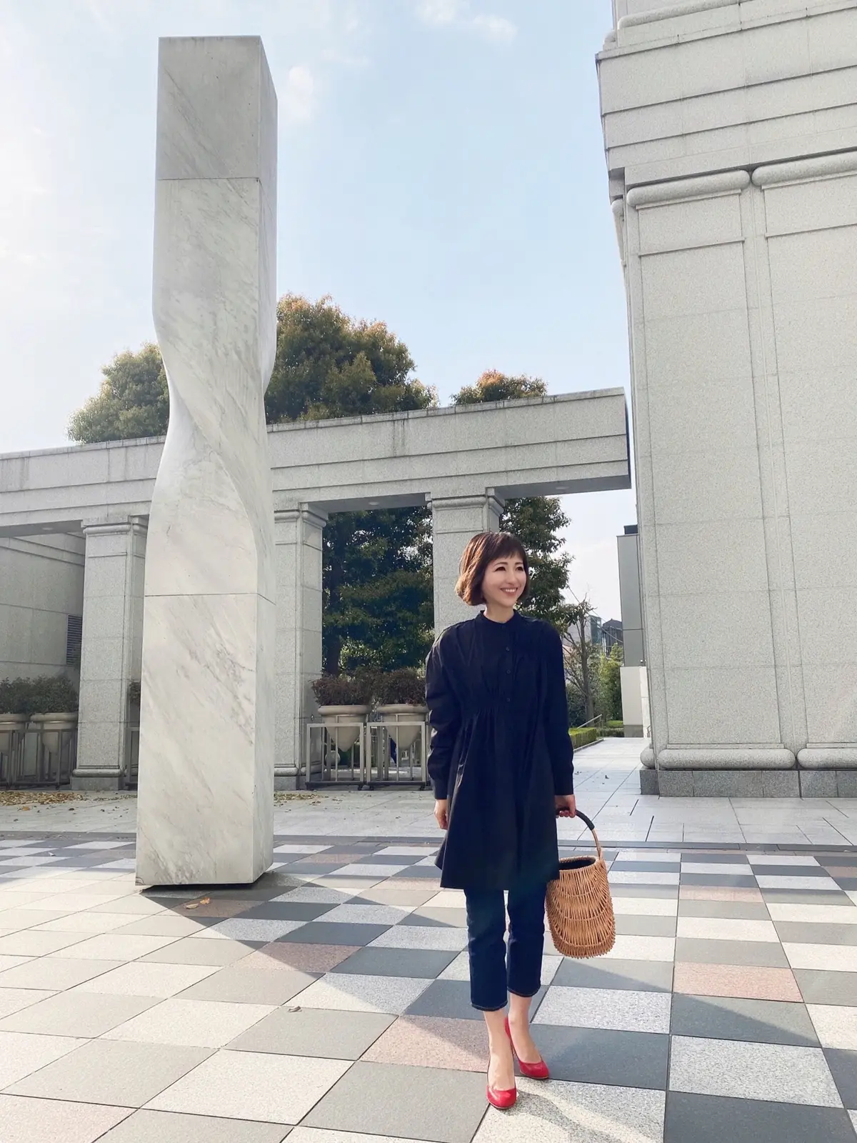 高見えZARAブラウスでデニムコーデの画像_1