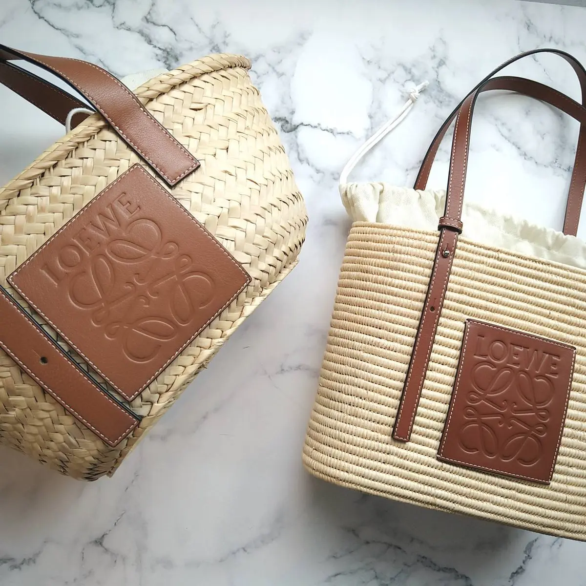 ロエベのかごバッグ、スクエアバスケットバッグスモール、バスケットバッグ スモール