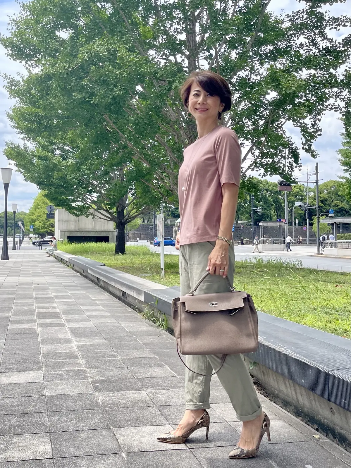 E by éclat の大人五分袖Tシャの画像_3