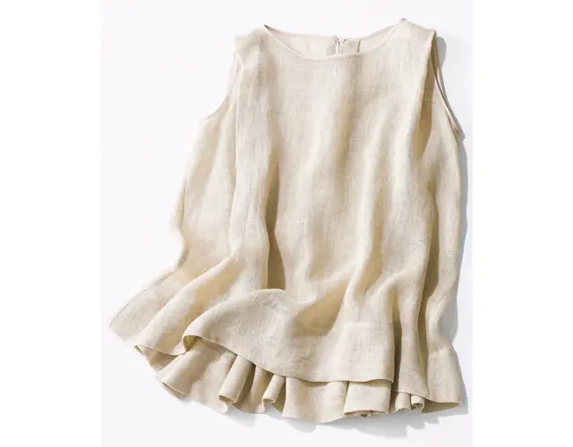 腕の内側のお肉をなかったことにしてくれるプルミエ アロンディスモンのノースリーブトップス