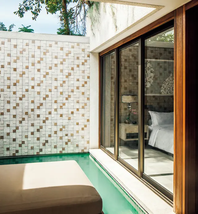 すべてのスイートやヴィラはプールつき