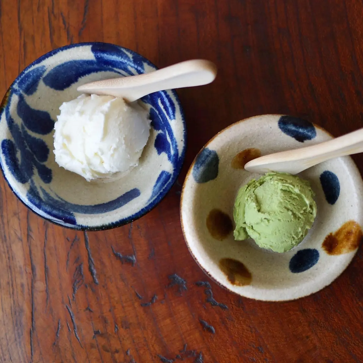 沖縄　アイス　やちむん　アイスクリーム　読谷