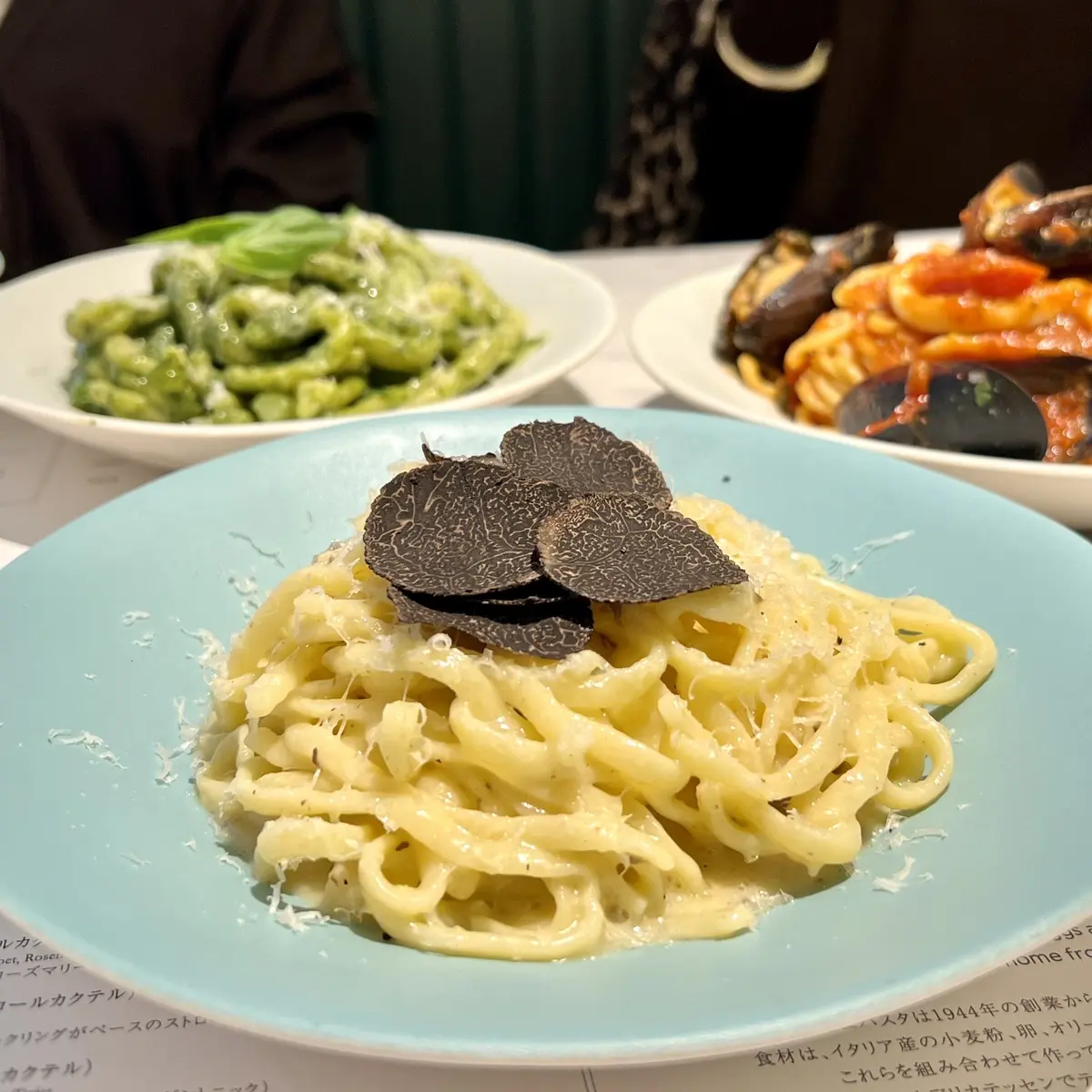 表参道のイタリアンレストラン「リナストアズ」のトリュフパスタ