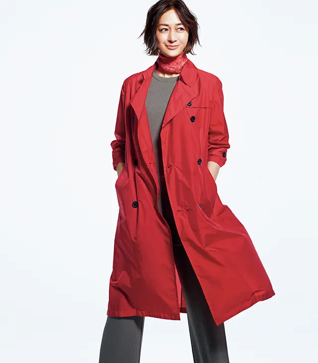 雨にも負けない、初夏のトレンチコート