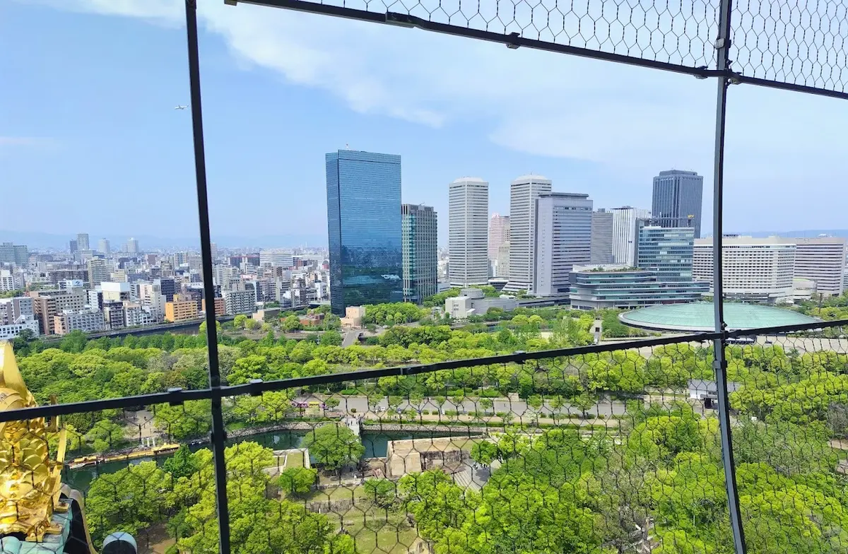 大阪城天守閣から見える景色
