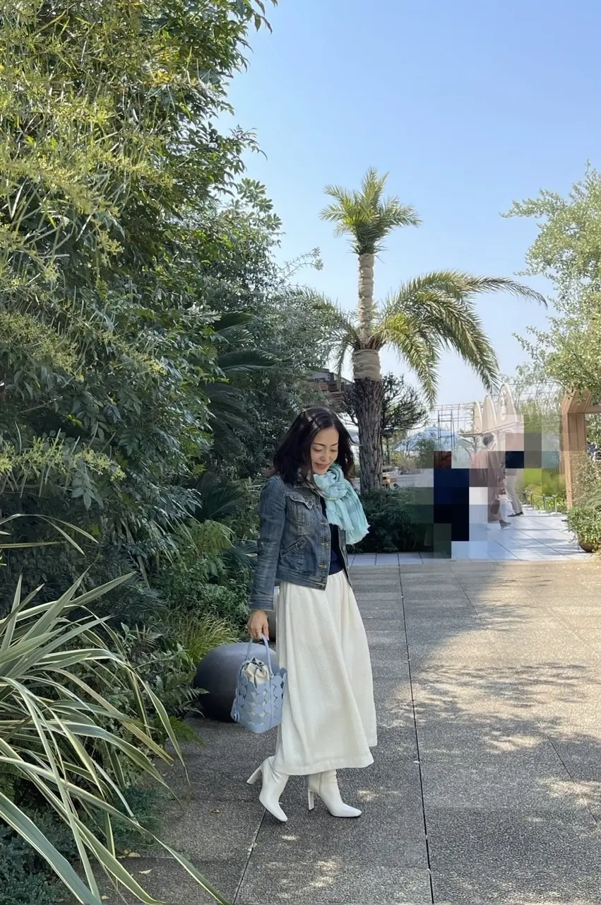 水色×白コーデで二子玉川へお出かけ♩の画像_2