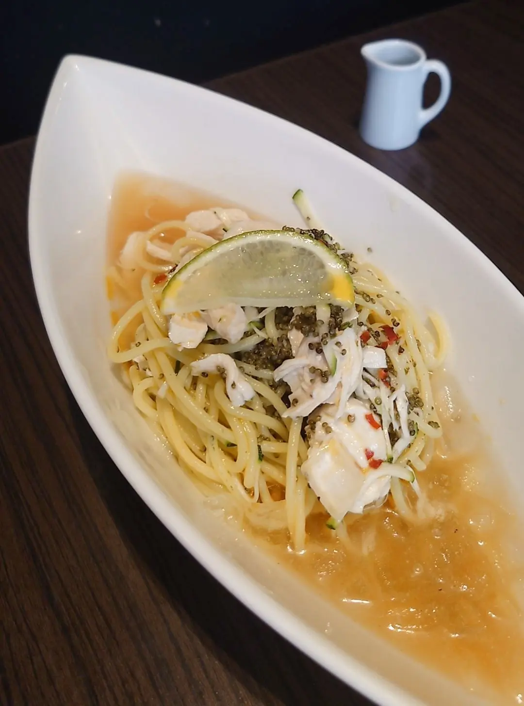 ナガハマコーヒーの冷製パスタ